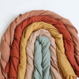 Muslin Bag Factory - Solid Color Double-Layer Gauze