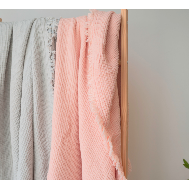 Throw Blanket Supplier - Solid Color Cotton Gauze Towelling