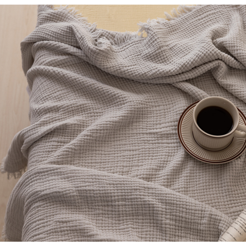 Throw Blanket Supplier - Solid Color Cotton Gauze Towelling