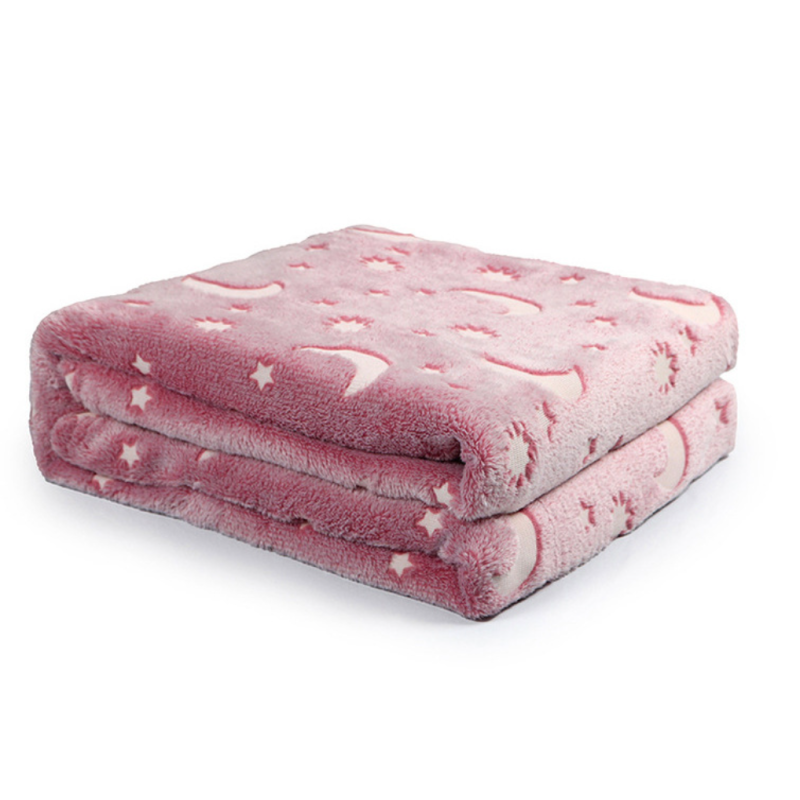 Glow Blanket Supplier - Dark Floral Pattern Fleece