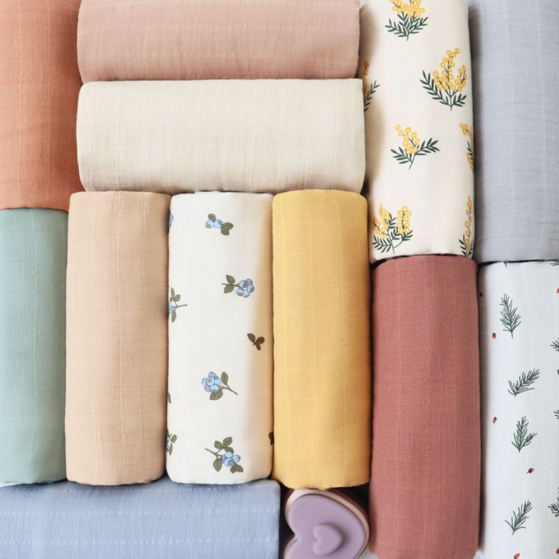 Muslin Bag Factory - Solid Color Double-Layer Gauze