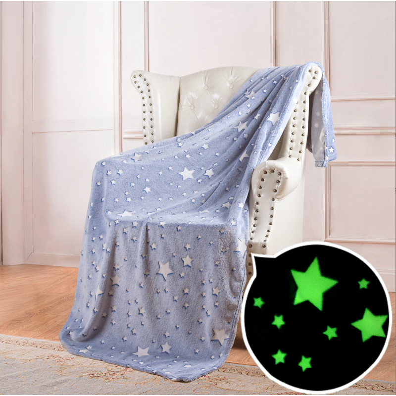 Glow Blanket Supplier - Dark Floral Pattern Fleece