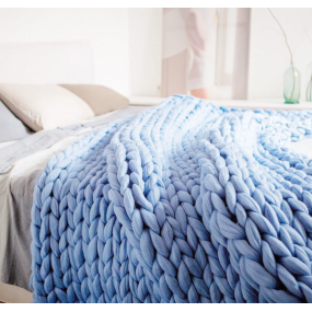 Chenille Blanket Factory - Vintage Pattern Puffy Plaid