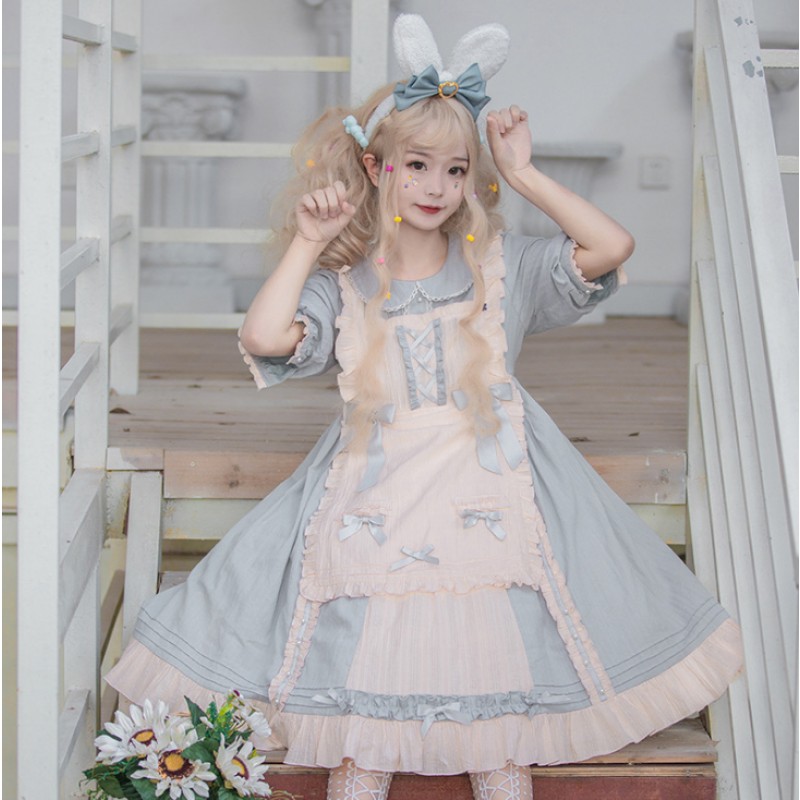 Lolita Dress Supplier - Cute Bow Maid Costume