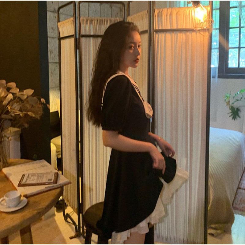 Sailor Dress Supplier - Lolita Navy Style Waist