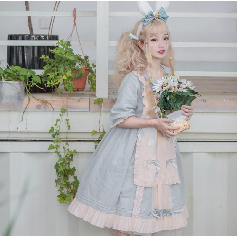 Lolita Dress Supplier - Cute Bow Maid Costume