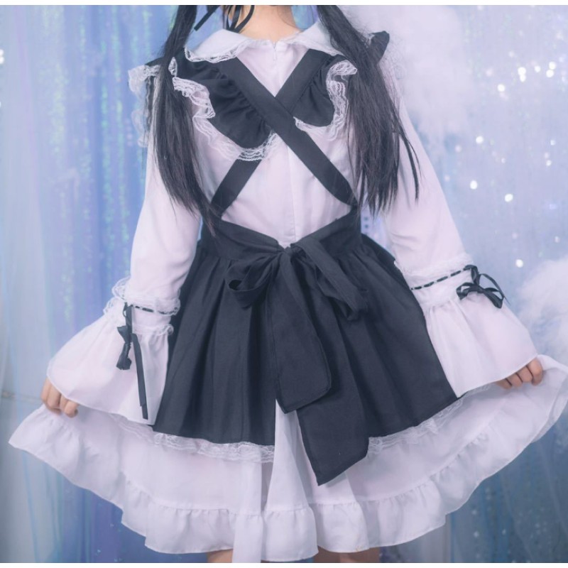 Cosplay Dress Manufacturer - Black White Lolita Gothic