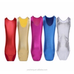 Gymnastics Costume Supplier - Girls Stretch Metallic