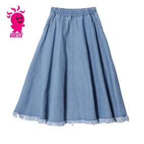 Denim Skirt Manufacturer - Long Blue Western