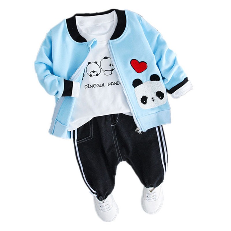 Boy Wear Manufacturer - Autumn Three-piece Cartoon