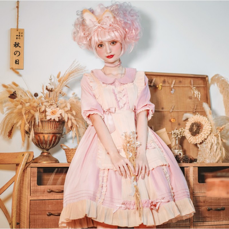 Lolita Dress Supplier - Cute Bow Maid Costume