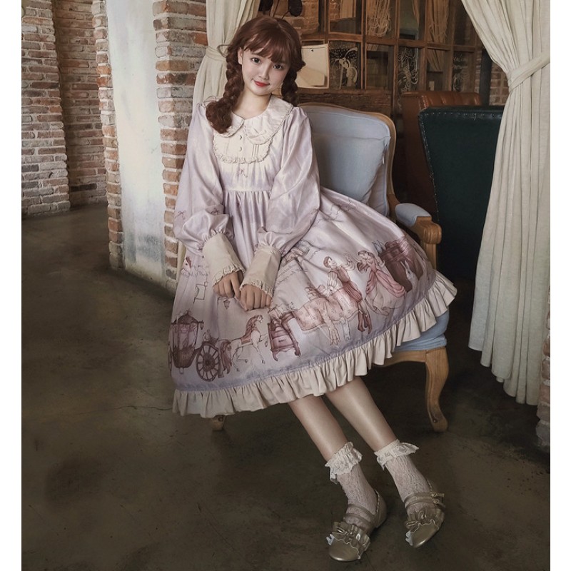 Lolita Dress Manufacturer - Doll Bib Collar Fluffy