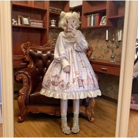 Lolita Dress Manufacturer - Doll Bib Collar Fluffy