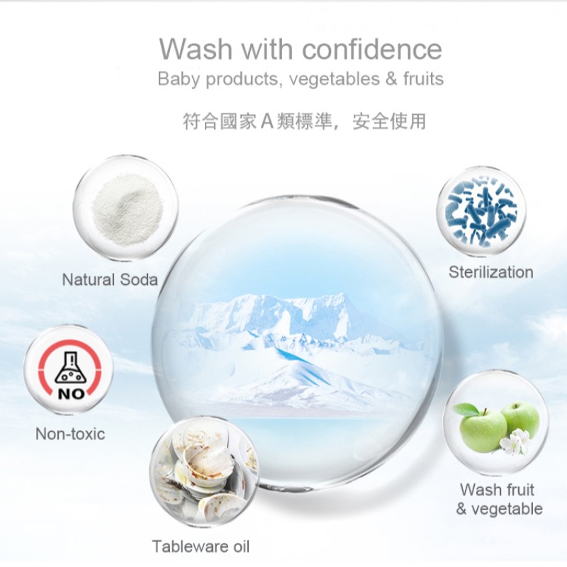 Multipurpose Liquid Soap Fruit and Vefetable Tableware Kitchen Cleaner Concentrate Liquid Dishwashing