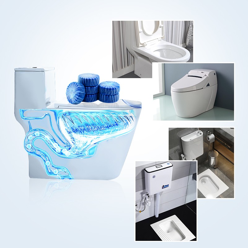 Custom Package Toilet Cleaner Detergent Automatic Flush Toilet Cleaner Helper Restroom Accessories Household Bathroom Deodorizer