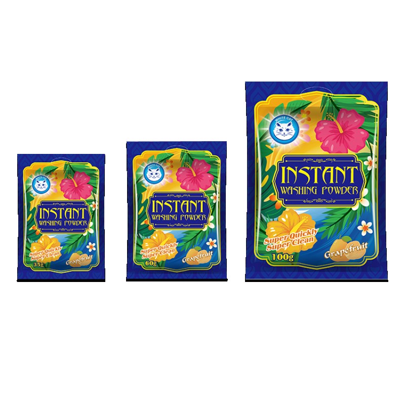 Bulk Organic Laundry Detergent Powder Concentrate Washing Powder Packet Malaysia Eco Friendly