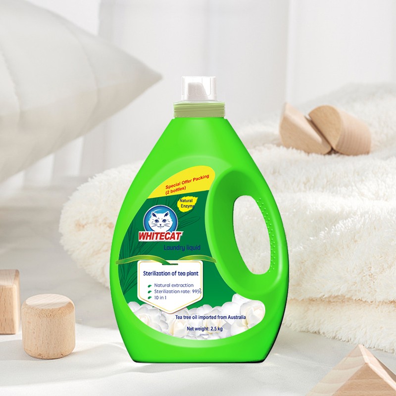 Whitecat OEM Full Effect Stain Removal Tea Tree Laundry Washing Detergent Liquid for Washing Hand