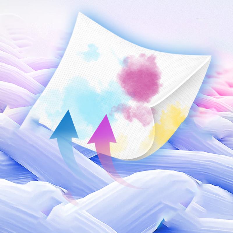 Nonwoven Fabric Super Softener Dye Trapping Color Grabber Washing Sheets for Home Laundry