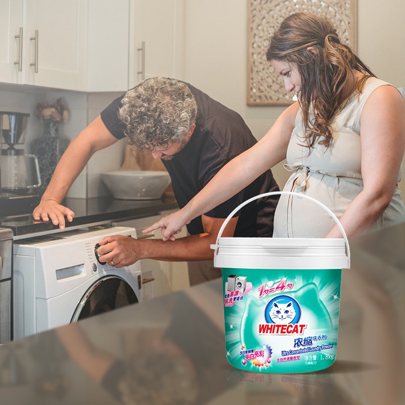 Whitetcat Brand Powder Laundry Washing Soap Powder Laundry Detergent En Polvo