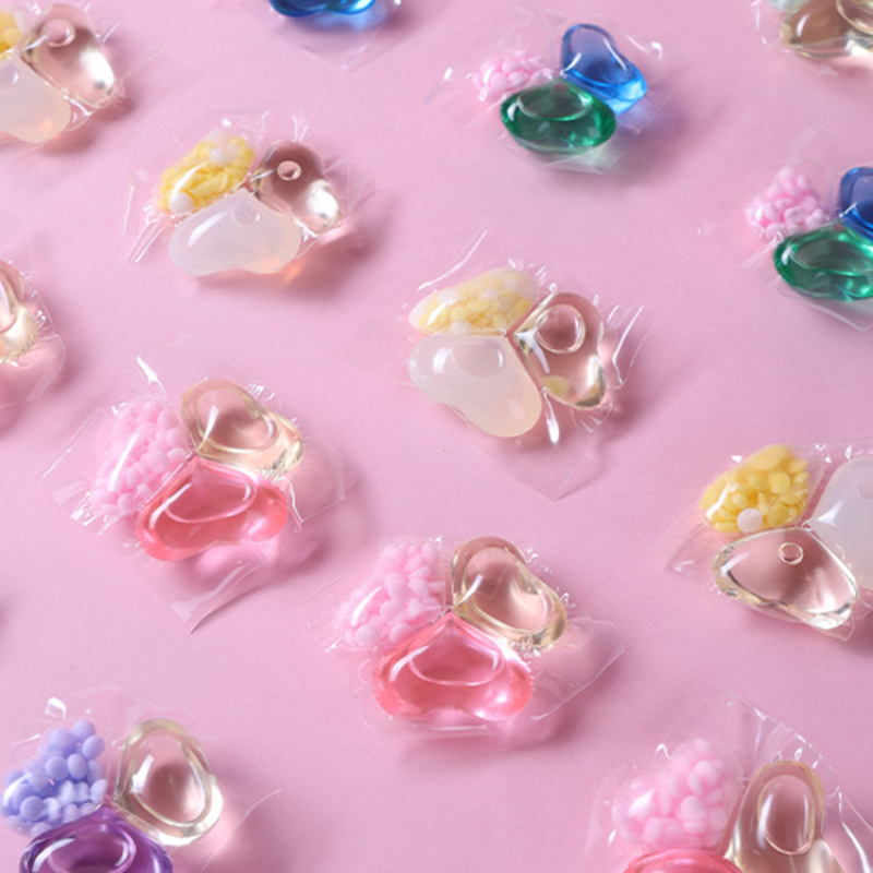Factory Wholesale Custom Shape Scent Fragrance Beads 3 in 1 Washing Detergent Laundry Pods