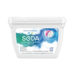 Eco Friendly Custom Natural Gentle Care SODA Powder Laundry Detergent Pods Gel Beads