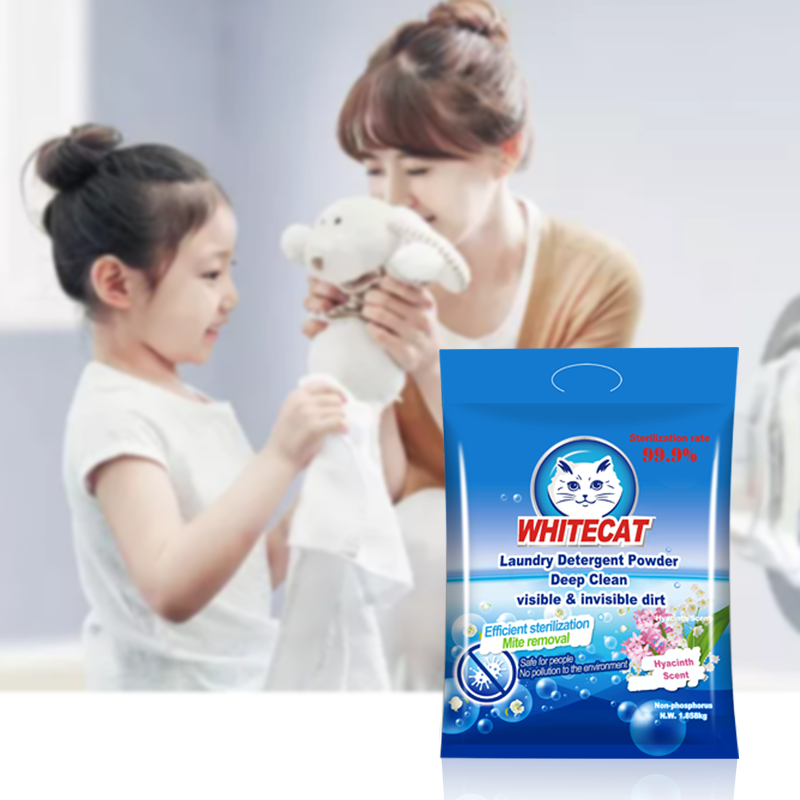 Whitecat Deep Cleaning Washing Powder Laundry Detergent Powder with Factory Price