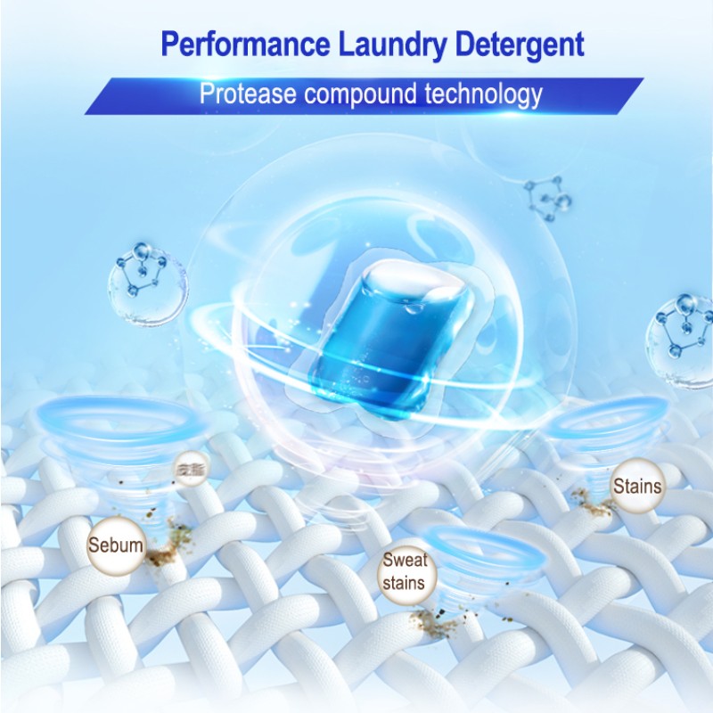 Household Liquid Detergent Laundry Pods Detergent Capsules Household Daily Cleaning Box Packing High Efficient Sterilization
