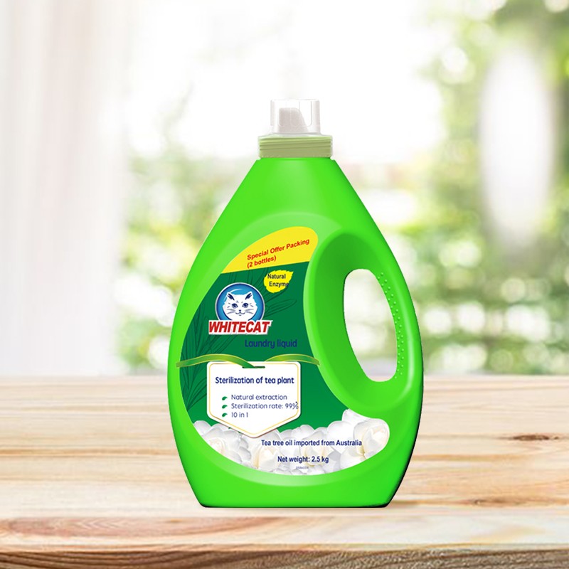 Whitecat OEM Full Effect Stain Removal Tea Tree Laundry Washing Detergent Liquid for Washing Hand