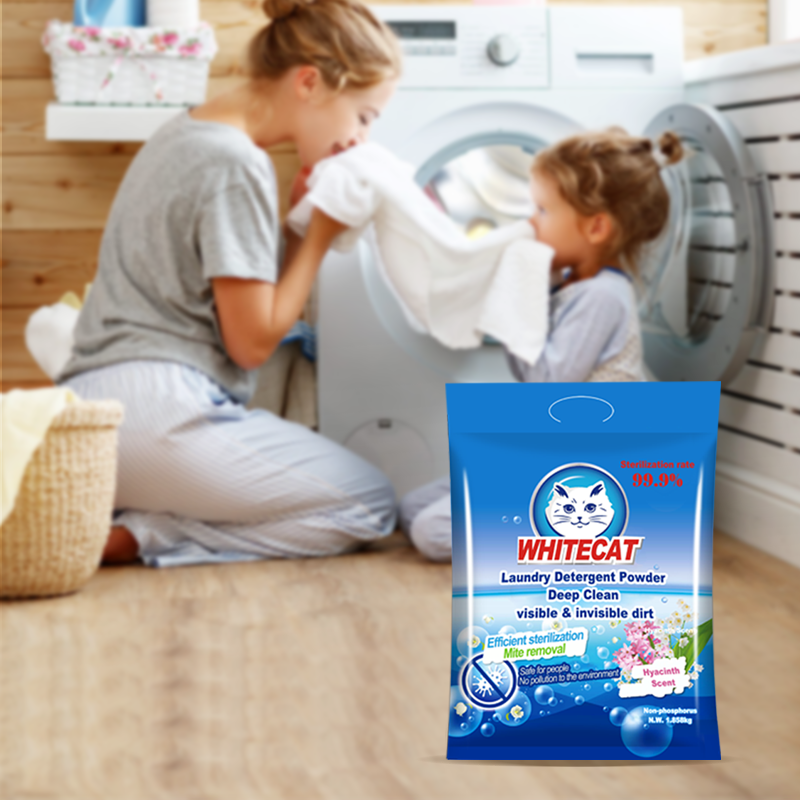 Whitecat Deep Cleaning Washing Powder Laundry Detergent Powder with Factory Price
