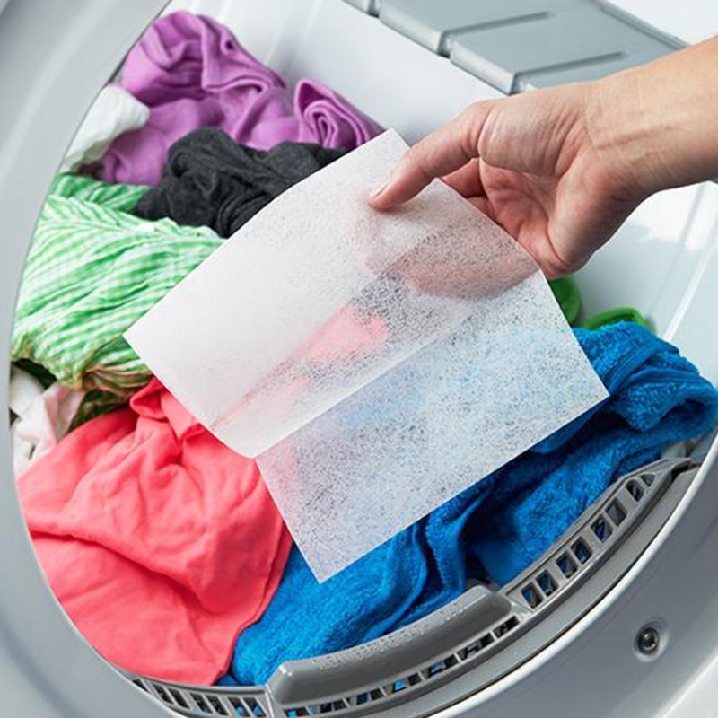 Eco -friendly Lavender Scent Fabric Softener Sheets Tumble Anti-static Dry Sheets