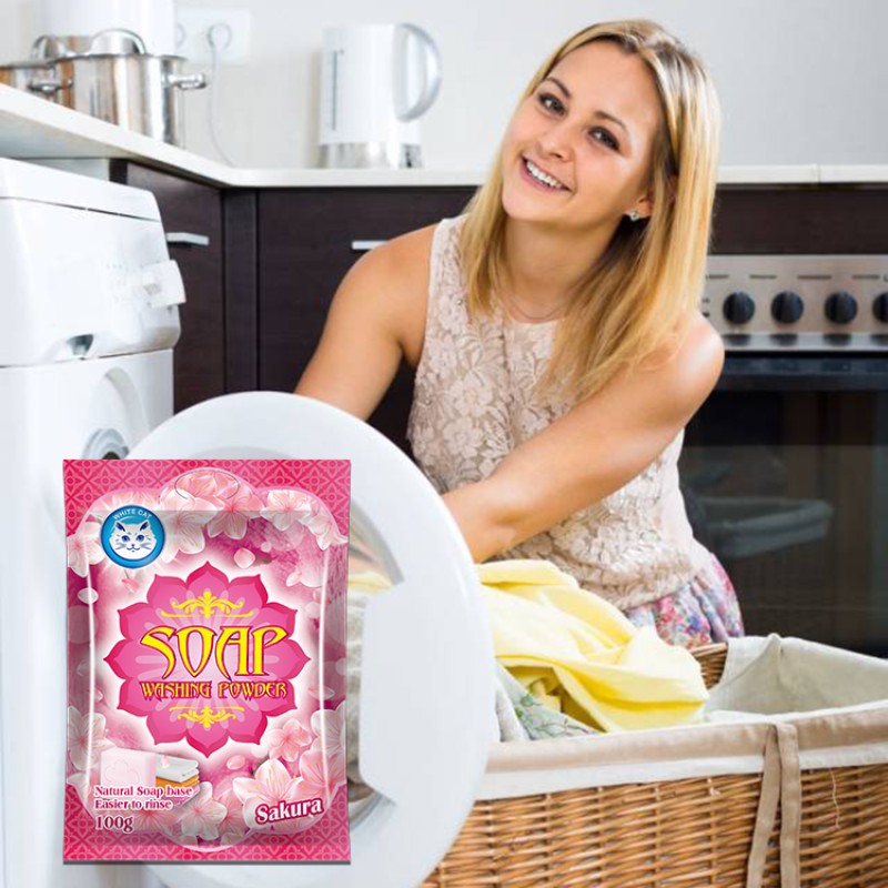 35G Laundry Powder Rich Foam Ultra Cheap Washing Laundry Biodegradable Clean Organic Detergent Soap Powder