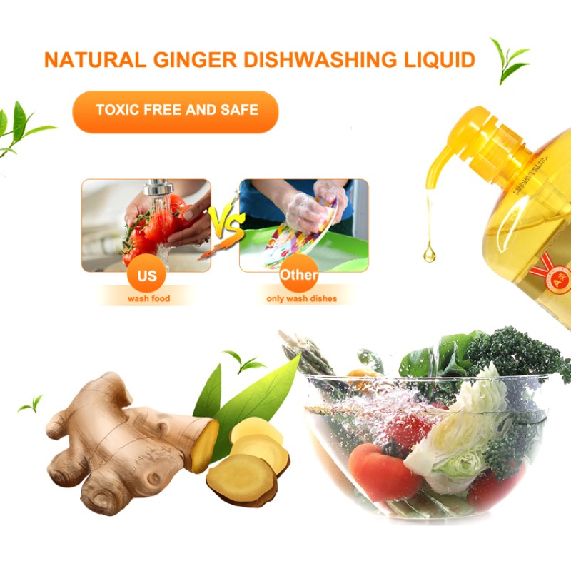 OEM Designed Label Dish Soap Liquid Effective House Cleaning Dishwashing Liquid in Bulk