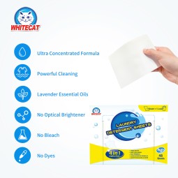 Laundry Detergent Sheets Eco-friendly Biodegradable Pure Natural Plant Laundry Detergent Sheet/Strips