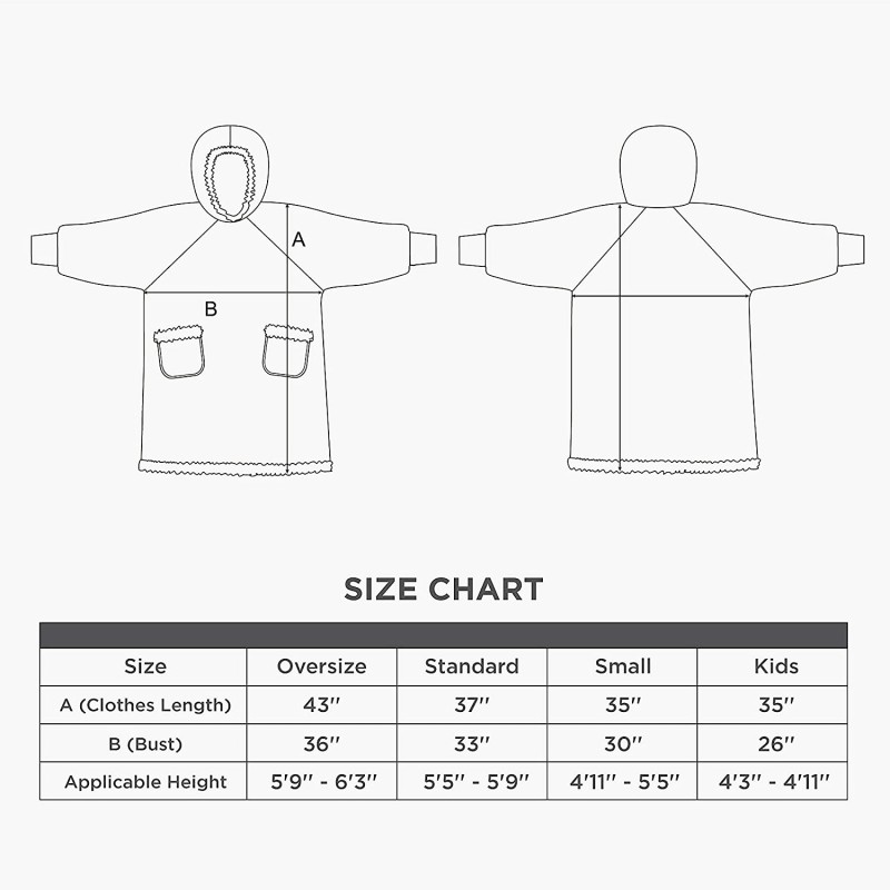 Sweatshirt Blanket Factory - Plain Oversize Thick