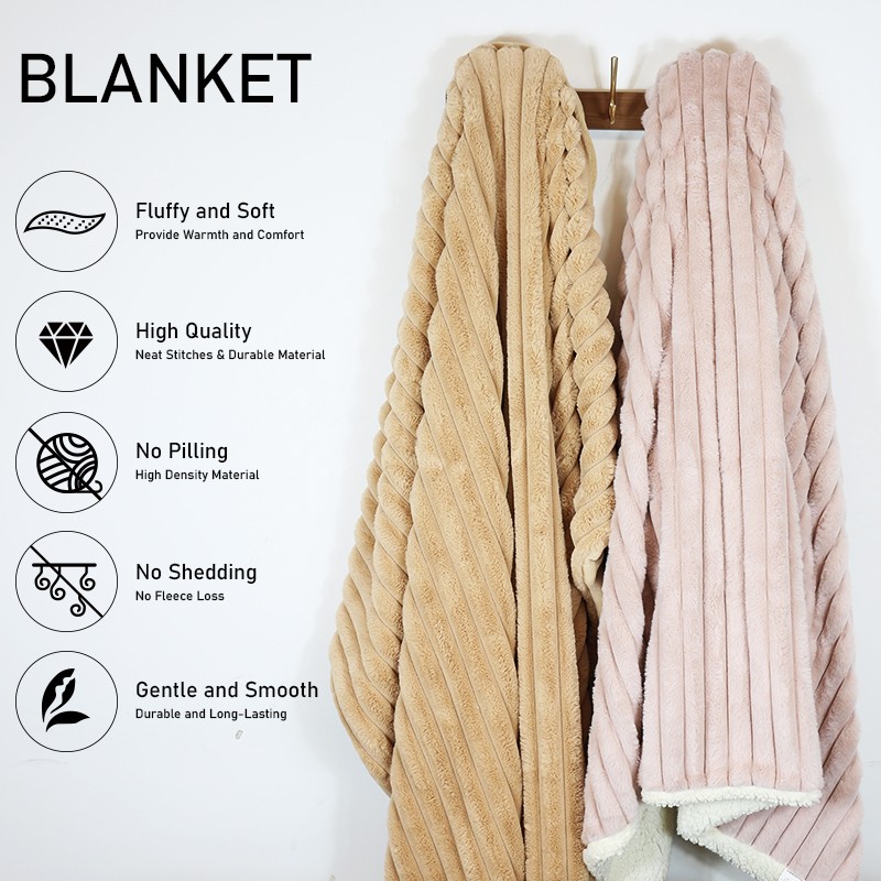 Reversible Blanket Factory - Elegant Jacquard Rabbit