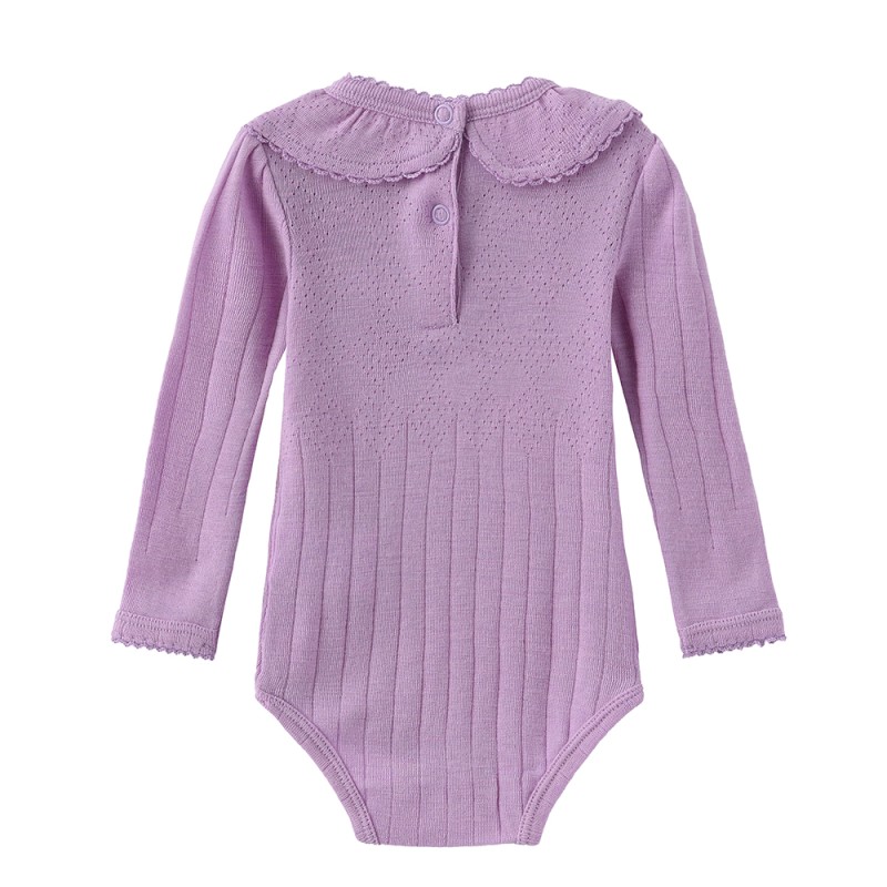 Bodysuit Supplier - Winter Pink Merino Wool