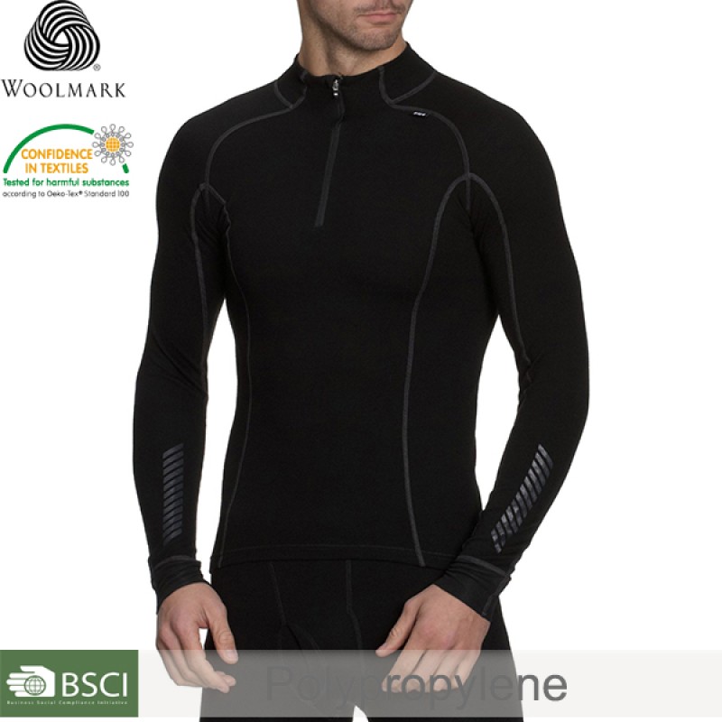 Long Underwear Supplier - Mens 1/2 Zip Top