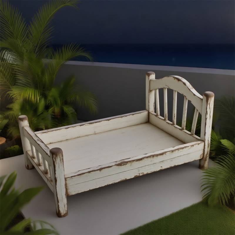 Rustic Pet Bed Factory - Slatted Headboard Multi-Finish