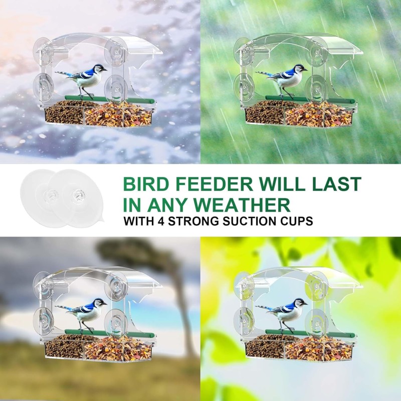Bird Feeder Manufacturer - Clear Acrylic Detachable