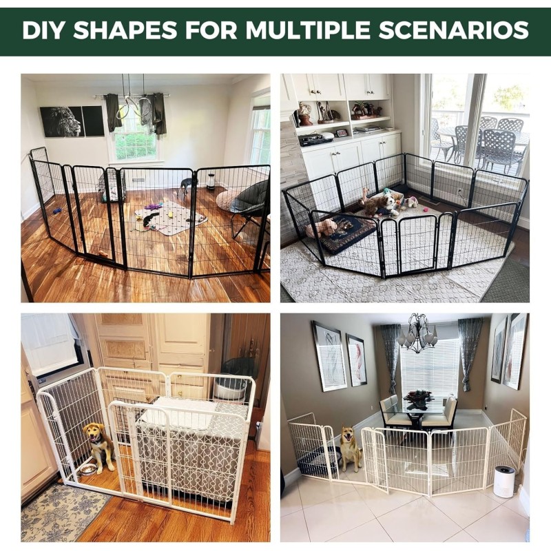 Exercise Pen Manufacturer - 8-Panel Foldable Metal