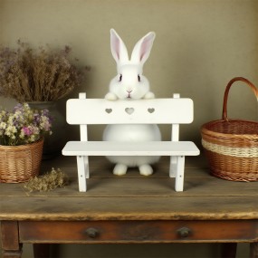 Rabbit Bench Factory - Mini White Heart Cutout