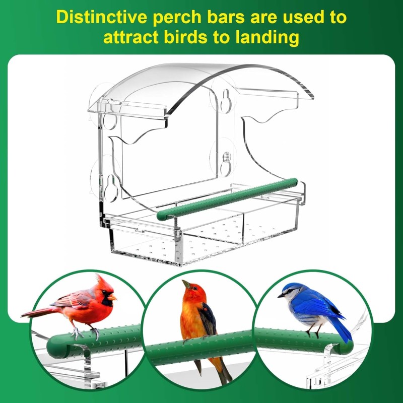 Bird Feeder Manufacturer - Clear Acrylic Detachable