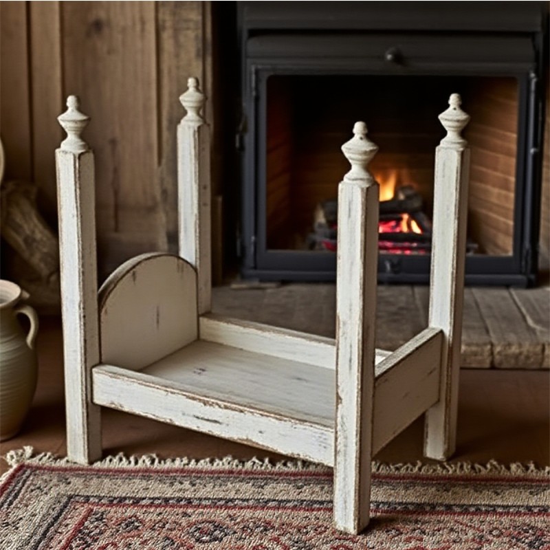 4 Poster Bed Factory - Vintage White Post Structure