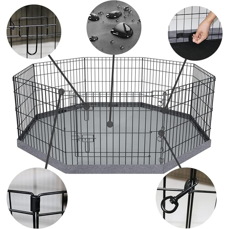Exercise Pen Manufacturer - 8-Panel Foldable Metal
