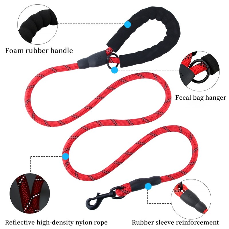 Dog Leash Factory - Nylon D-Ring Walking