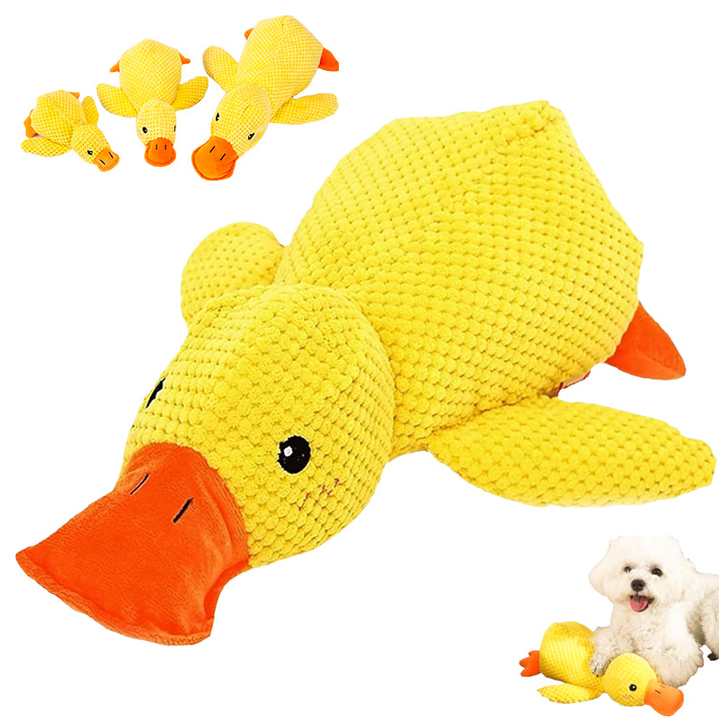 Squeaky Toy Supplier - Plush Sleeping Duck Bite-Resistant