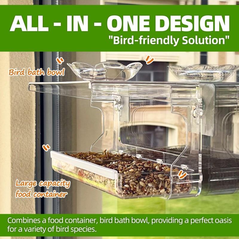 Bird Feeder Factory - Outdoor Clear Self-Adhesive