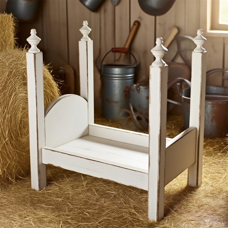 4 Poster Bed Factory - Vintage White Post Structure