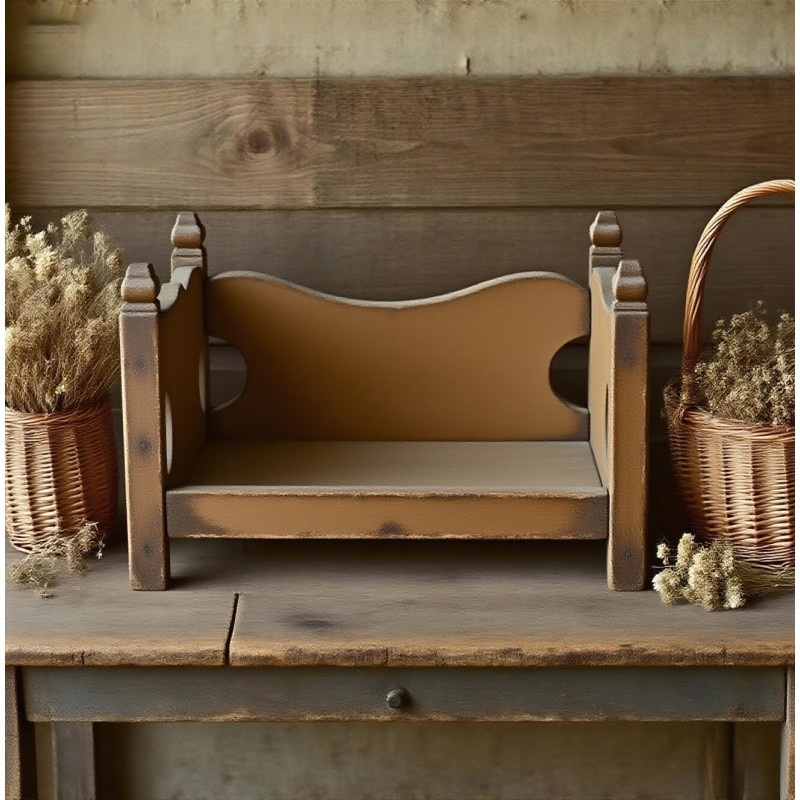 Wooden Pet Bed Manufacturer - Scalloped Headboard Design