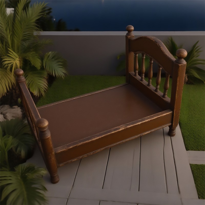 Rustic Pet Bed Factory - Slatted Headboard Multi-Finish